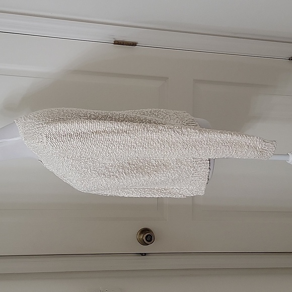 LOFT Outlet Size S Oatmeal Color Boucle, Knobby Open Cardigan, Gently Used Cond - Picture 2 of 10